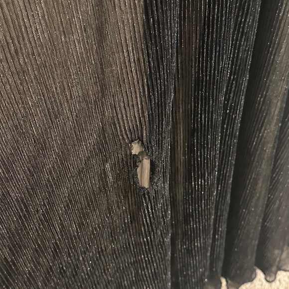 Jewel Badgley Mischka Metallic Maxi Dress with Side Slit - NWT, but Flawed - 14 - Picture 8 of 16